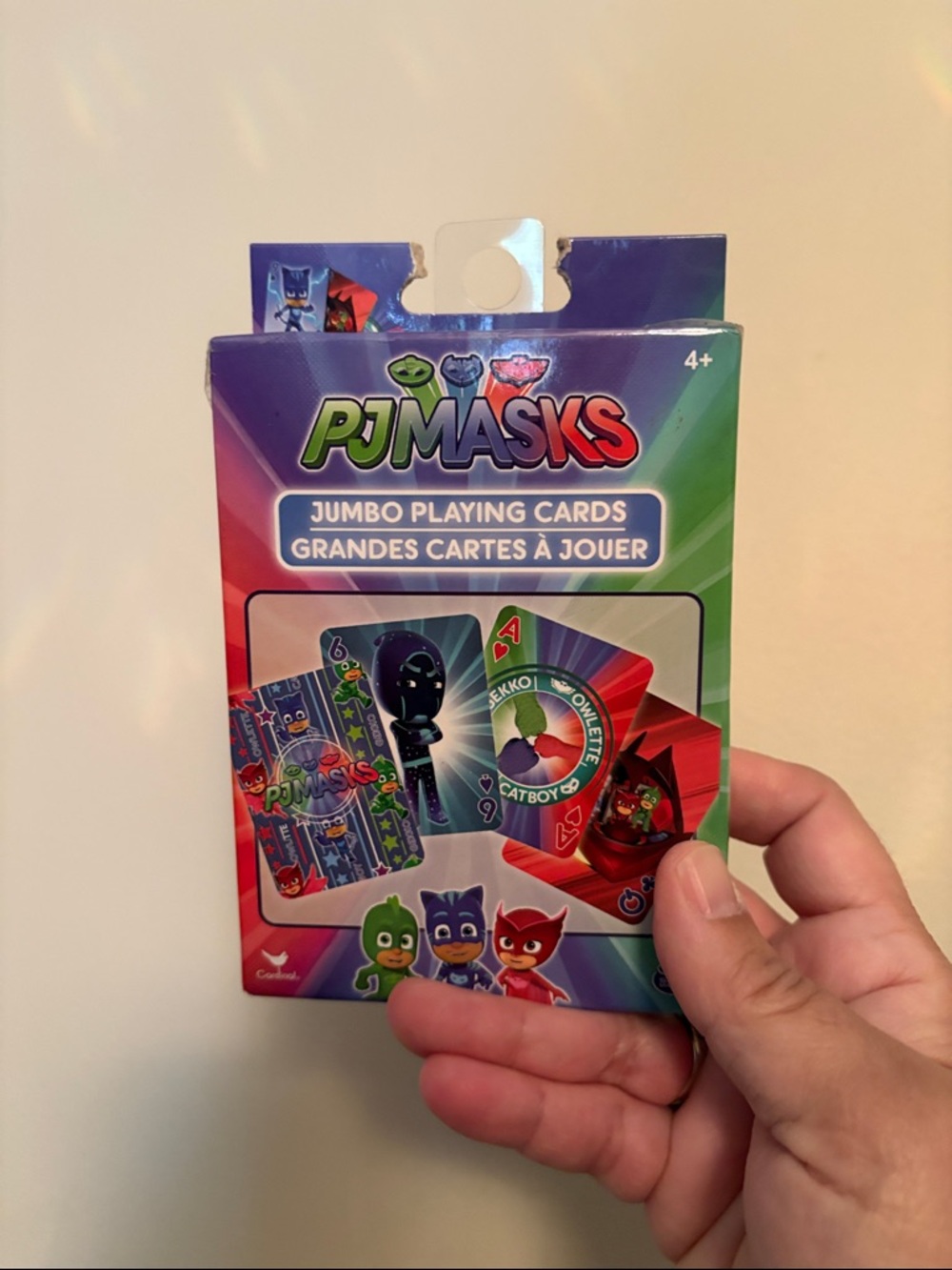 PJ Masks jumbo playing card new sealed box 2018